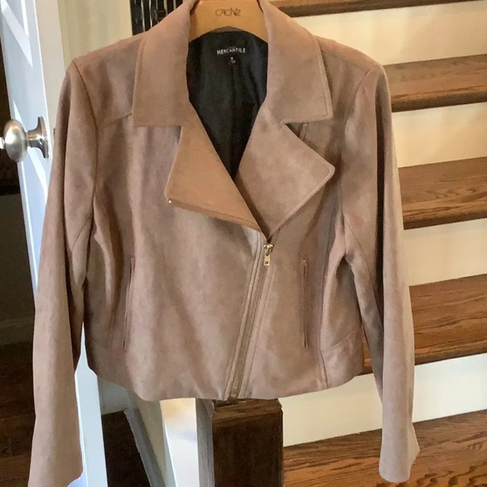 J. Crew Mercantile Faux Suede Jacket